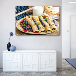 Блинчики с черникой