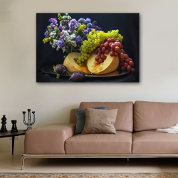 Натюрморт: дыня, виноград и сливы