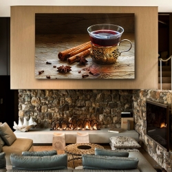 Глинтвейн, палочки корицы и бадьян