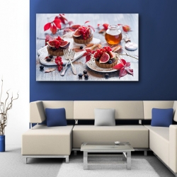 Тарталетки с инжиром и голубикой